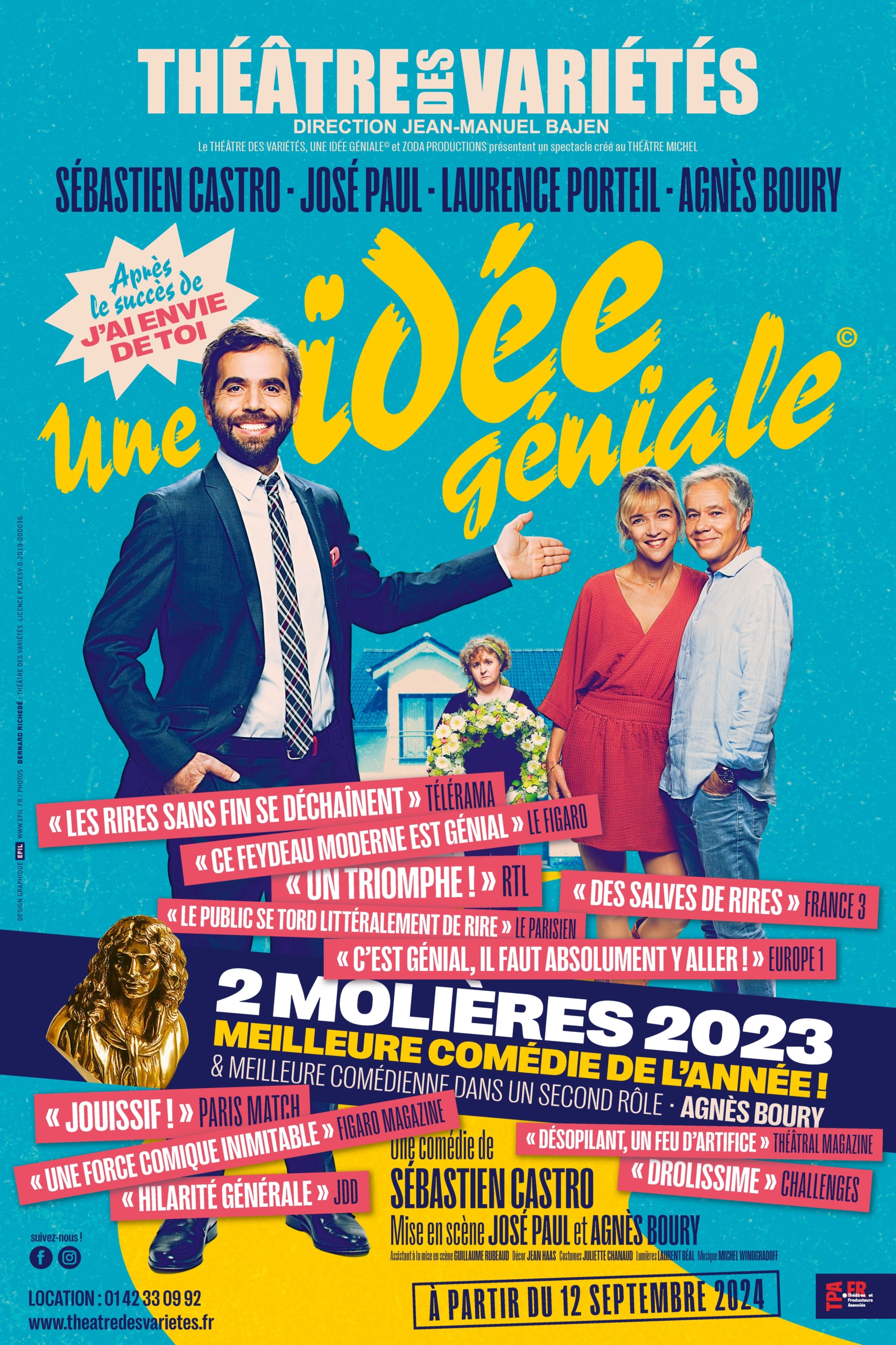 UNE IDÉE GÉNIALE - Théâtre des Variétés